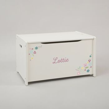 floral toy chest