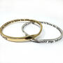 Serenity Prayer Bangle, Sobriety Gift, thumbnail 4 of 8
