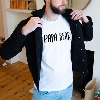 'Papa Bear' Men's T Shirt, 3 of 12
