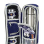 Deluxe Two Person Flask And Mug Picnic Set Navy Blue, thumbnail 3 of 8