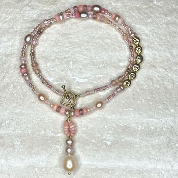 'Angel' Opal, Quartz And Pearl Necklace, 6 of 9