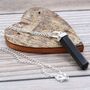 Gemstone Classic Point Pendant Black Agate, thumbnail 4 of 8