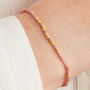 Pink Opal And Gold And Silver Beaded Bracelet, thumbnail 1 of 11