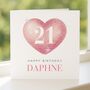 21st Birthday Card For Her Daughter Granddaughter Girl, thumbnail 4 of 8