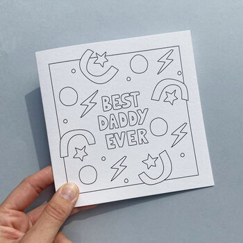 Colour In Father's Day Card, 2 of 3