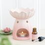 Pink Water Lily Oil Burner And Wax Warmer, thumbnail 1 of 2