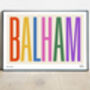 Balham Typographic Print, thumbnail 4 of 7
