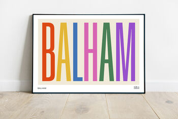 Balham Typographic Print, 4 of 7