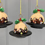Christmas Set Of Pudding Decorations, thumbnail 4 of 5