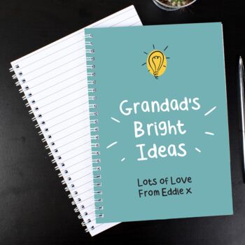 Personalised Bright Ideas A5 Notebook, 3 of 4