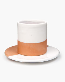 Handmade Ceramic Espresso Cup And Saucer, 9 of 10