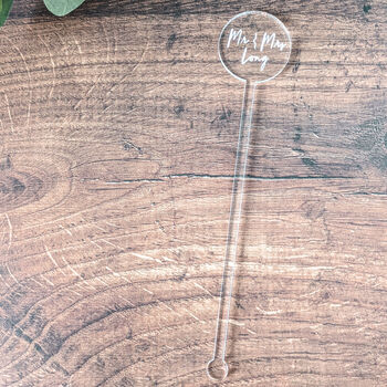 Personalised Acrylic Drink Stirrer, 2 of 4