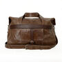 Handcrafted Brown Travel Bag, thumbnail 1 of 8