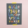 Bright Colourful Alphabet Print, thumbnail 2 of 3