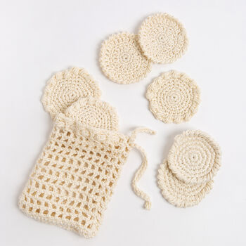 Day's Of The Week Cotton Pads And Bag Crochet Kit, 3 of 10