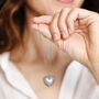 Stainless Steel Heart Pendant Long Chain Necklace, thumbnail 1 of 7