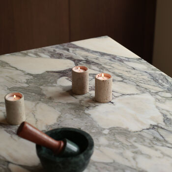 Travertine Tealight Holder, 3 of 4