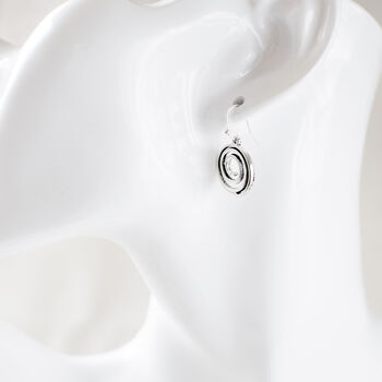Silver Plated Spiral Earrings, 8 of 9
