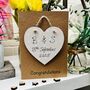 Personalised Wedding Card Heart Gift Keepsake, thumbnail 2 of 6