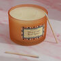 G Decor Moroccan Spice Orange Frosted Glass Jar Candle, thumbnail 2 of 4