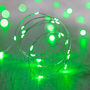20 Green Micro Fairy Lights, thumbnail 1 of 2