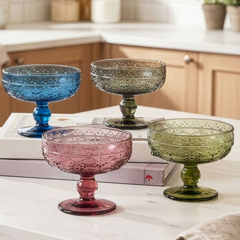 Set Of Four Fontaine Footed Bowls, 3 of 6