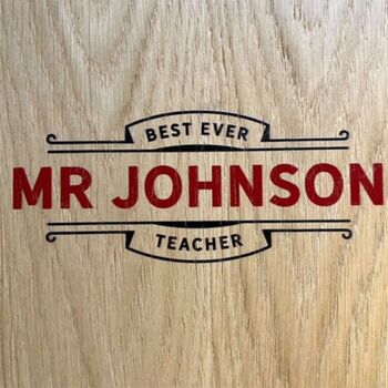 Best Ever Teacher Personalised Clipboard, 3 of 7
