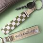 Personalised Olive Checkered Glitter Stick, thumbnail 1 of 4