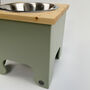 Personalised Extra Large Pine Top Raised Feeding Stand, thumbnail 10 of 10