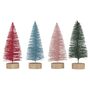 Festive Christmas Bottle Brush Trees Four Ass Colours, thumbnail 4 of 5