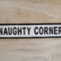 'Naughty Corner' Cast Iron Wall Sign, thumbnail 1 of 1