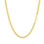 Gold Plated 4mm Miami Cuban Link Chain Mens Necklace, thumbnail 2 of 12