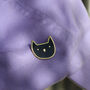 Black Cat Enamel Pin Badge, thumbnail 4 of 6