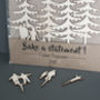 Personalised Family In The Forest Cake Topper, thumbnail 2 of 3