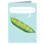 Personalised Blue Peas Card, thumbnail 3 of 3