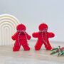Red Gingerbread Candle Festive Christmas Decoration, thumbnail 3 of 7