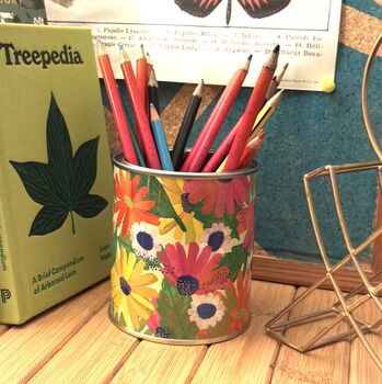 Set Of Two Floral Storage Tins Or Indoor Plant Pots, 4 of 6