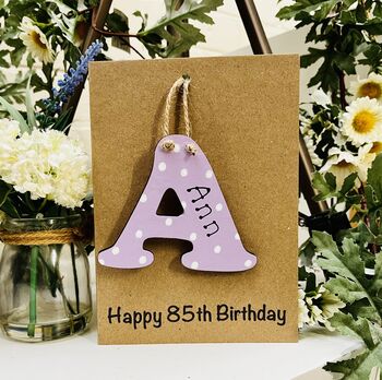 Personalised 85th Birthday Wooden Keepsake Card, 5 of 5