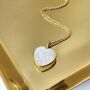 Rainbow Moonstone Gemstone Heart Pendant, thumbnail 2 of 5