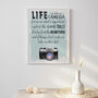 Life Is Like A Camera Inspirational Typography Print, thumbnail 10 of 10