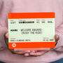 Personalised Train Ticket New Baby Gift, thumbnail 1 of 4