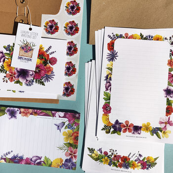 Colourful Flowers Writing Set, 4 of 7