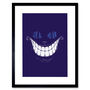 Cheshire Cat Alice Mad Artwork Framed Wall Art Print, thumbnail 1 of 3