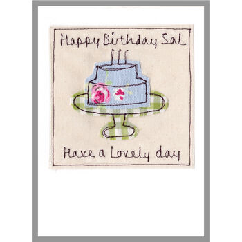 Personalised Birthday Cake Card For Her, Any Age, 11 of 12