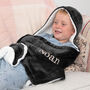 Children's Personalised Hooded Sherpa Blanket, thumbnail 4 of 11