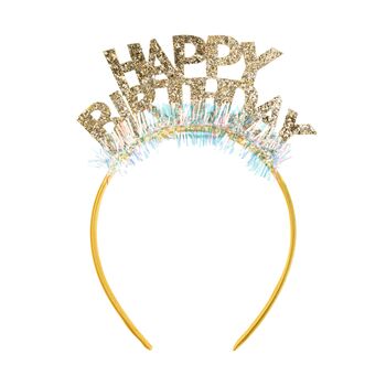 Gold Happy Birthday Headband, 2 of 2