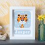 Personalised Childrens Tiger Clock, thumbnail 1 of 10