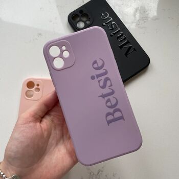 Personalised Custom Plastic Name Phone Case, 3 of 6