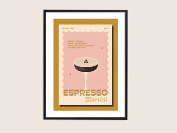 Retro Espresso Martini Print, 2 of 5