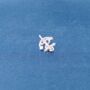 Sailor Stud Earrings 925 Sterling Silver, thumbnail 7 of 8